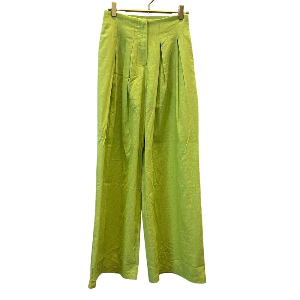 Impressions – Wide-Leg Pants (Sold by Impressions) – Lime Green – S
